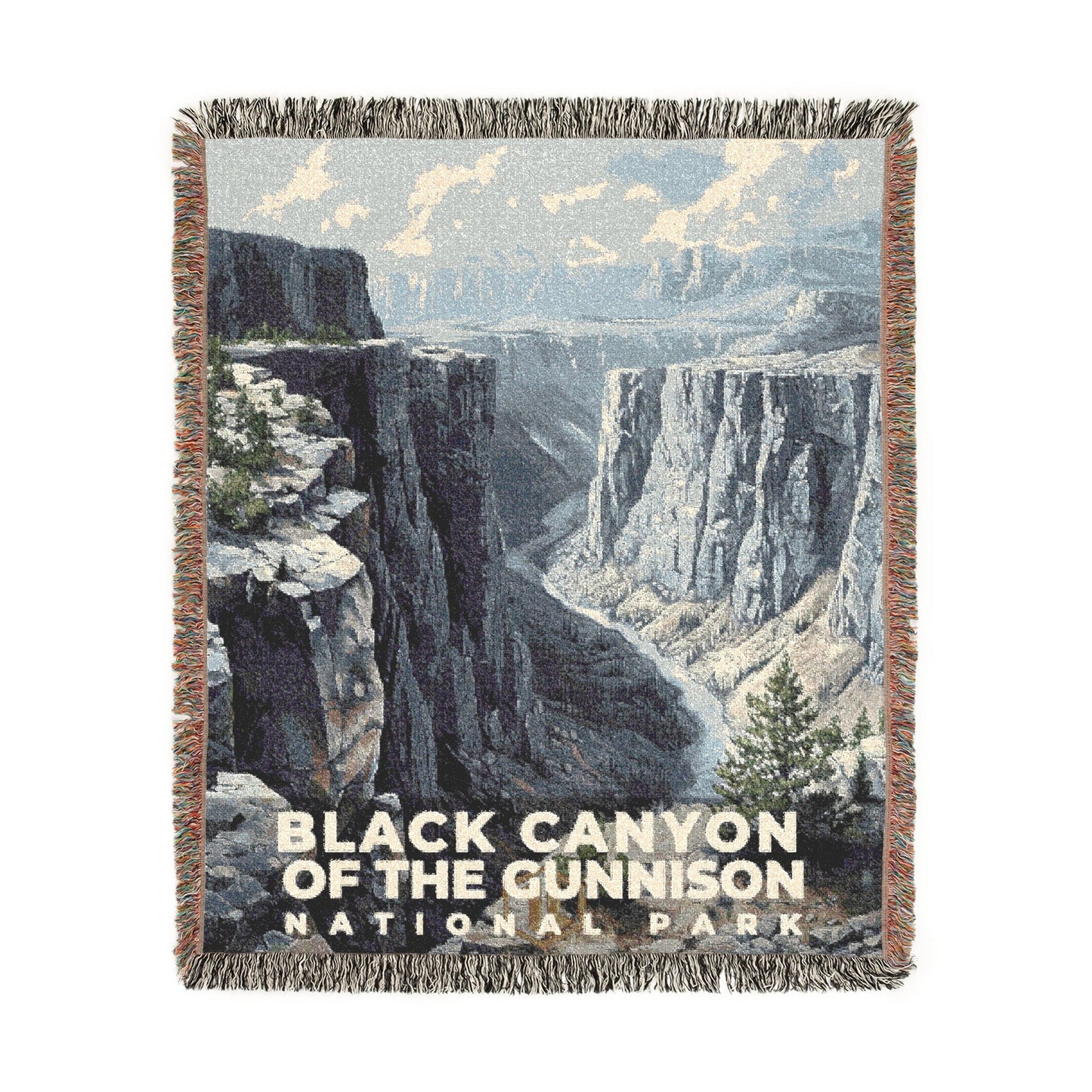 Black Canyon of the Gunnison National Park Woven Blanket | S17