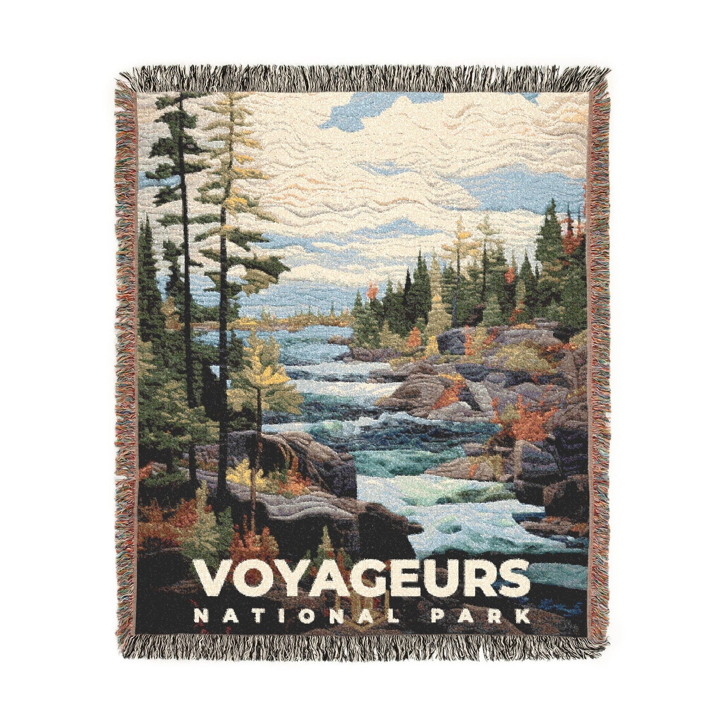 Voyageurs National Park Woven Blanket | S09