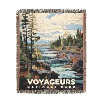 Voyageurs National Park Woven Blanket | S09