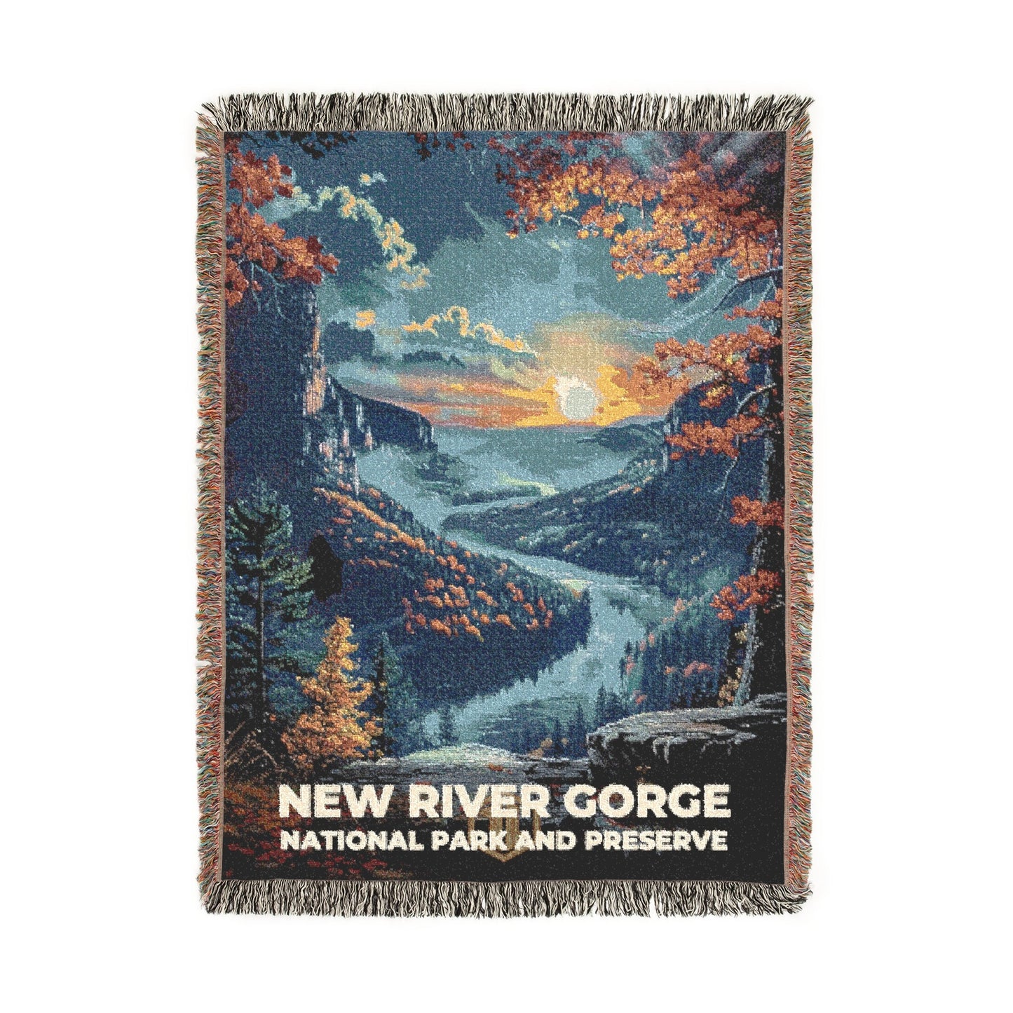 New River Gorge National Park Woven Blanket | S16