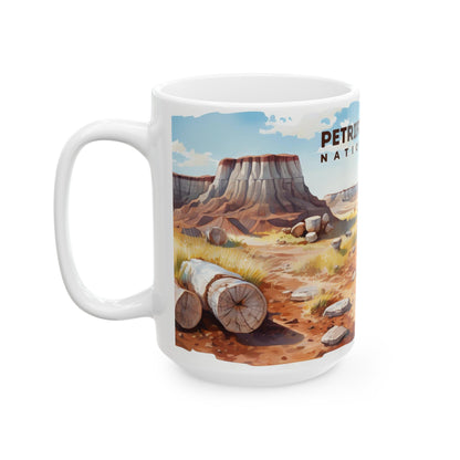 Petrified Forest National Park Mug | White Ceramic Mug (11oz, 15oz)
