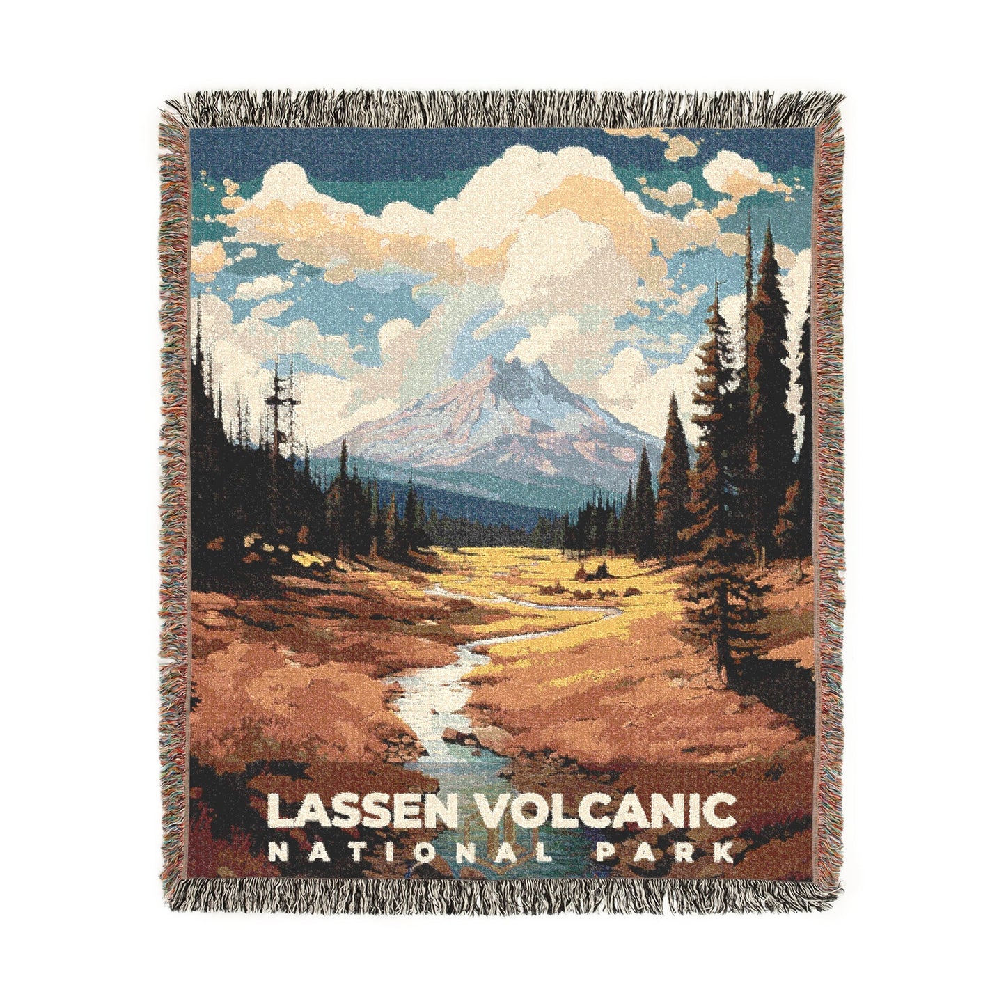 Lassen Volcanic National Park Woven Blanket | S06