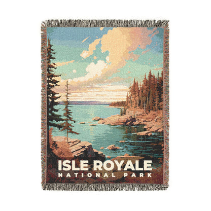 Isle Royale National Park Woven Blanket | S06