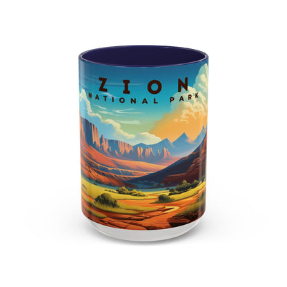 Zion National Park Mug | Accent Coffee Mug (11, 15oz)