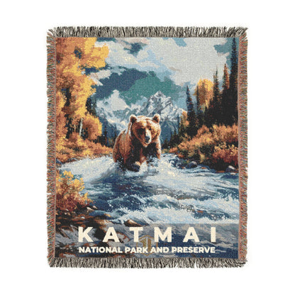 Katmai National Park Woven Blanket | S18
