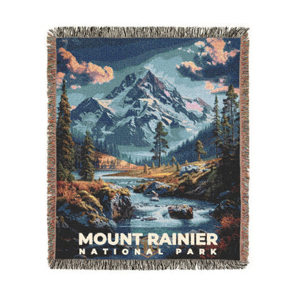 Mount Rainier National Park Woven Blanket | S16