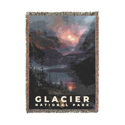 Glacier National Park Woven Blanket | S12
