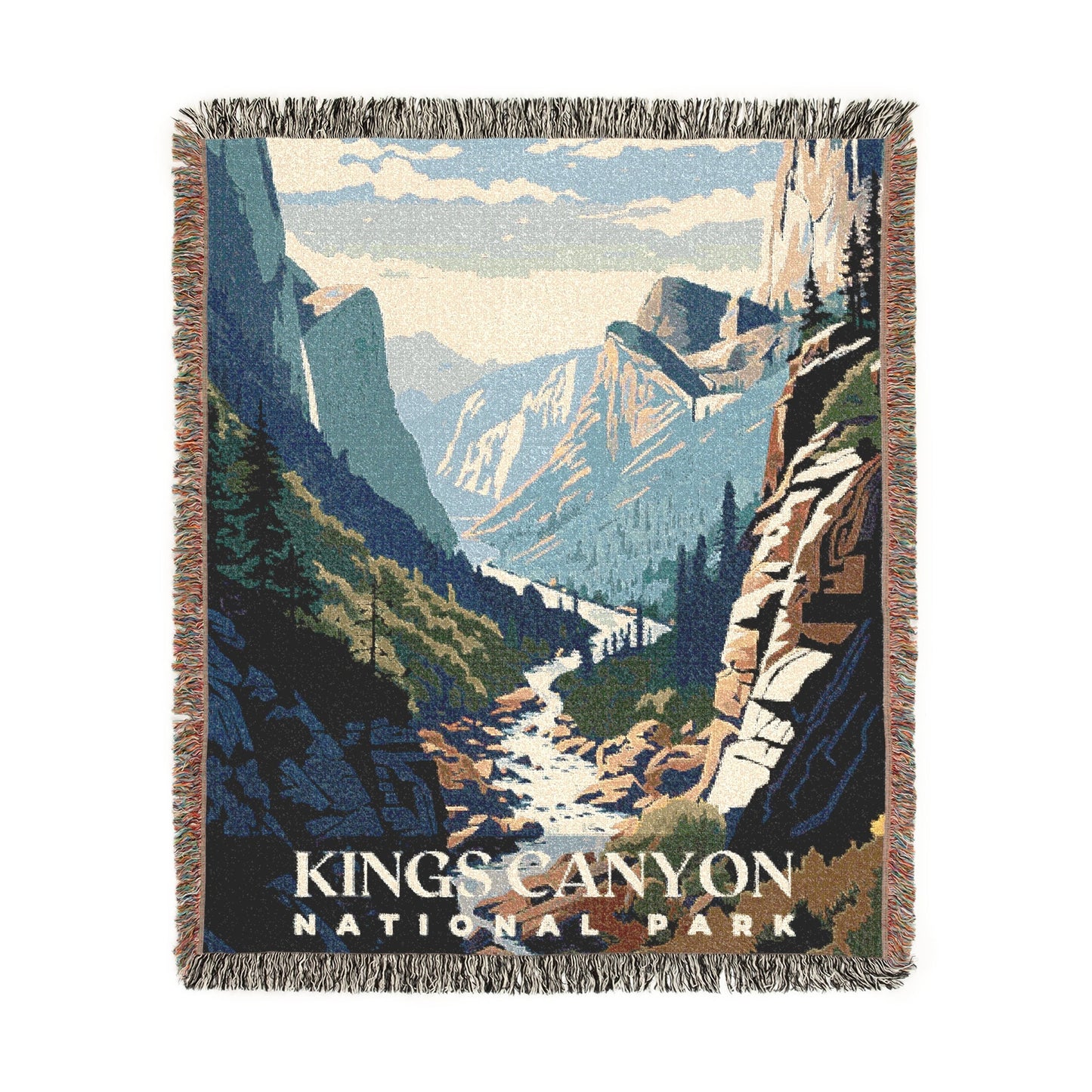 Kings Canyon National Park Woven Blanket | S01
