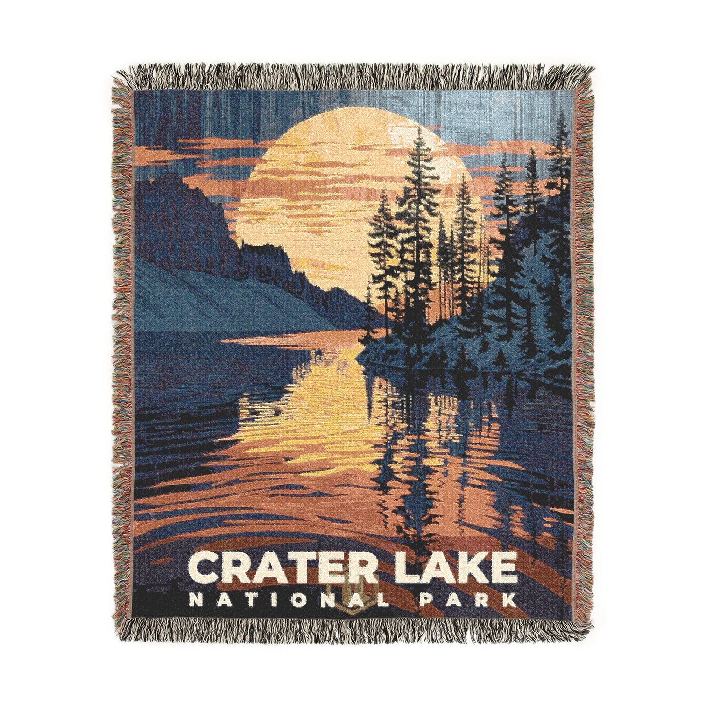 Crater Lake National Park Woven Blanket | S19