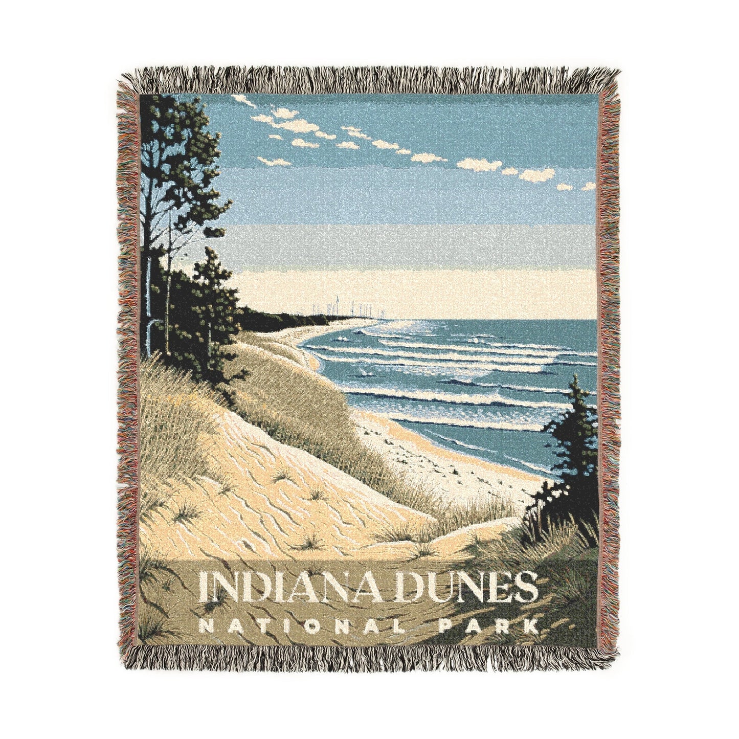 Indiana Dunes National Park Woven Blanket | S01