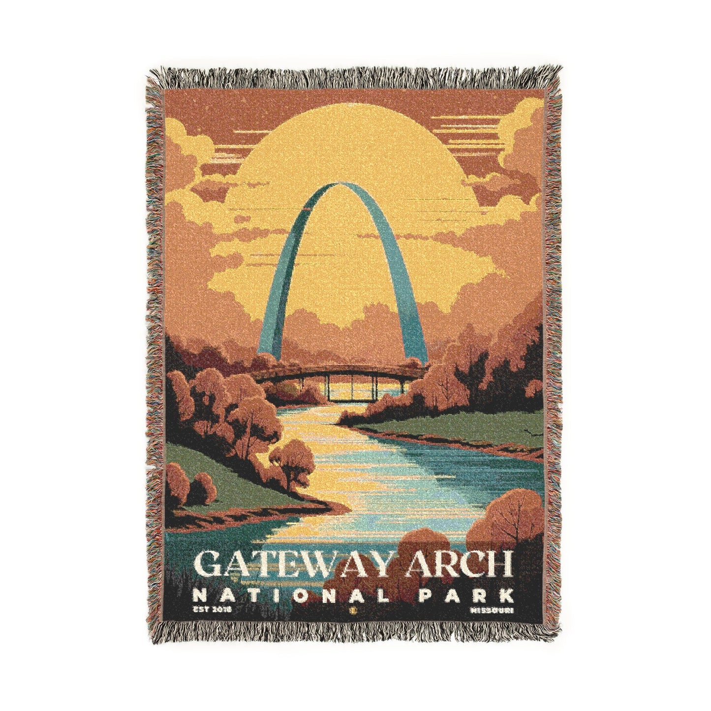 Gateway Arch National Park Woven Blanket | S05