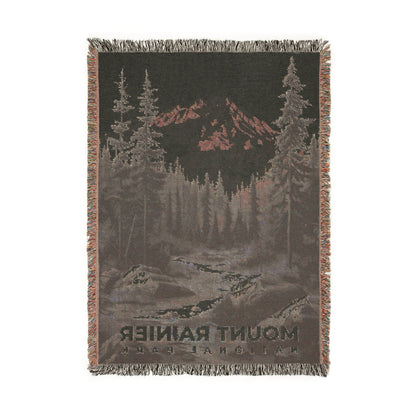 Mount Rainier National Park Woven Blanket | S17