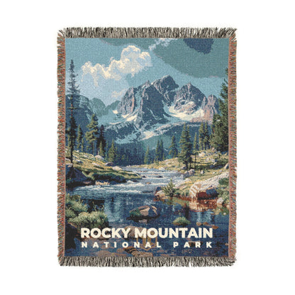 Rocky Mountain National Park Woven Blanket | S18