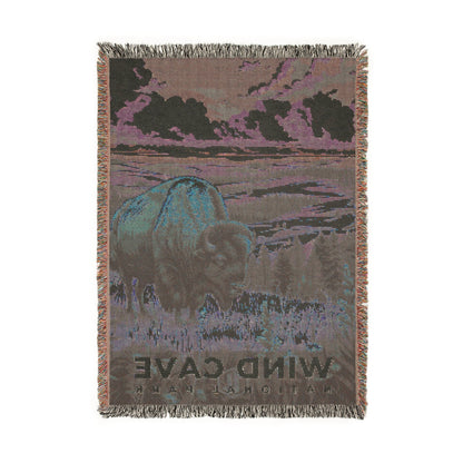 Wind Cave National Park Woven Blanket | S11