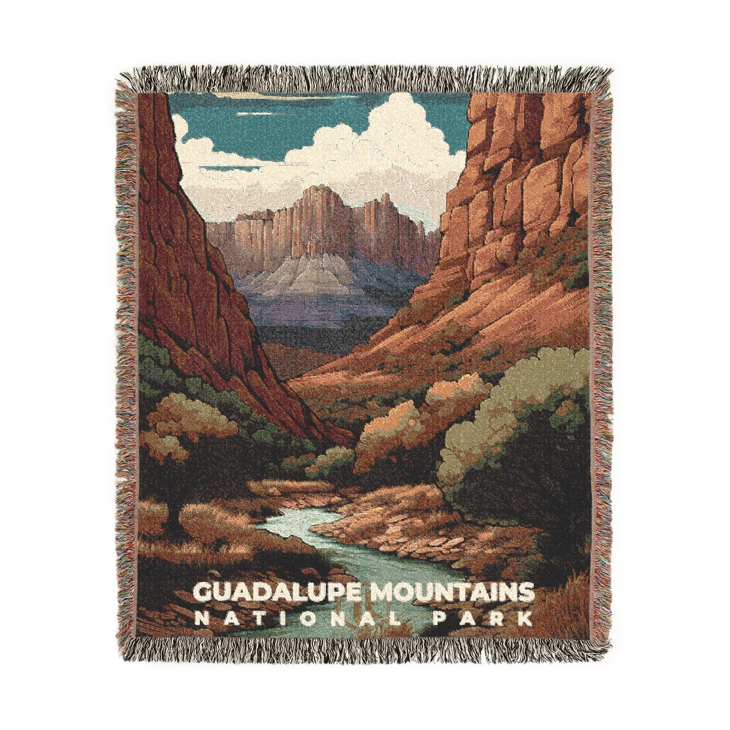 Guadalupe Mountains National Park Woven Blanket | S07
