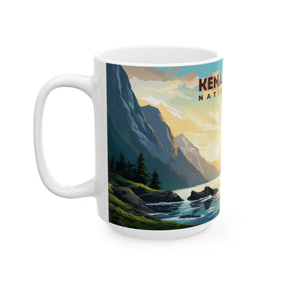 Kenai Fjords National Park Mug | White Ceramic Mug (11oz, 15oz)
