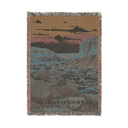 Petrified Forest National Park Woven Blanket | S07