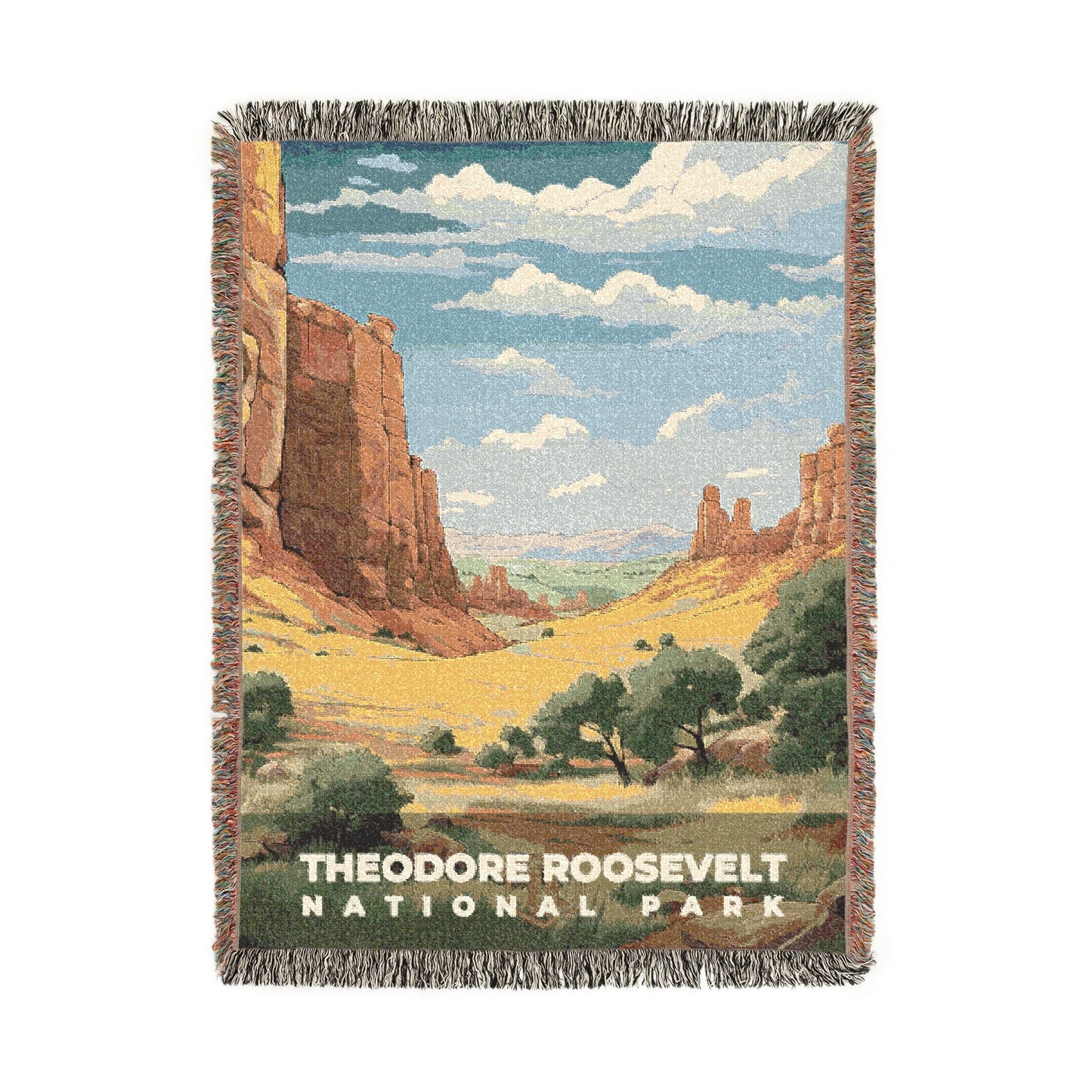 Theodore Roosevelt National Park Woven Blanket | S07