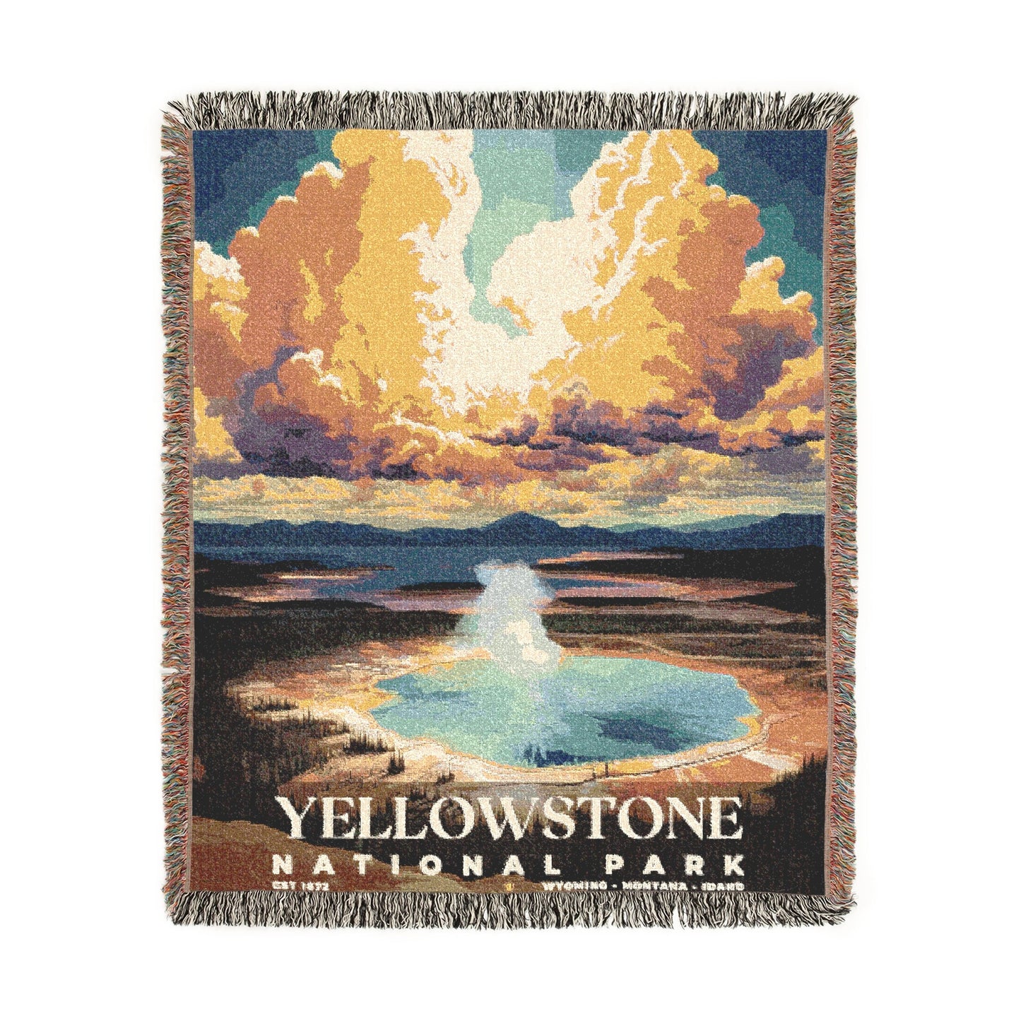 Yellowstone National Park Woven Blanket | S05