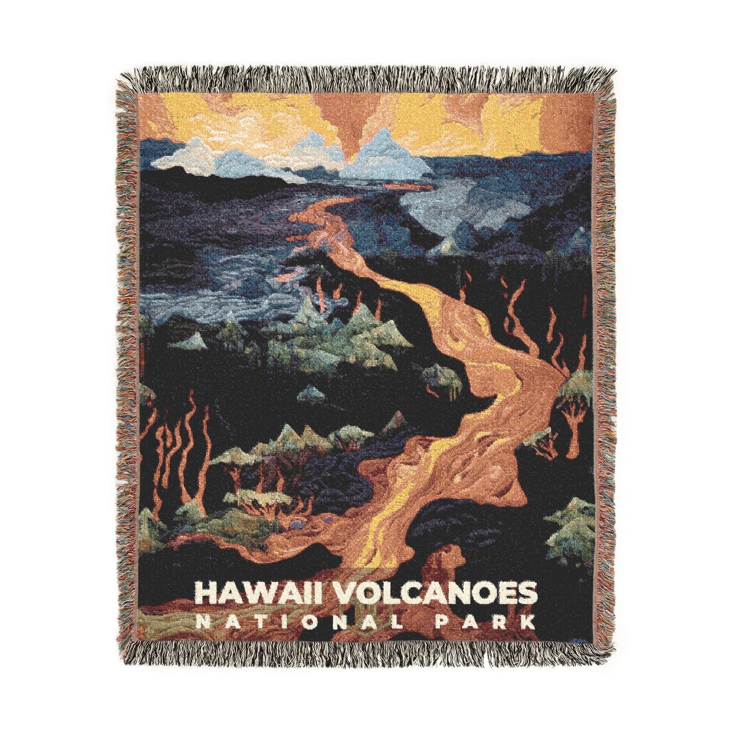 Hawaii Volcanoes National Park Woven Blanket | S09