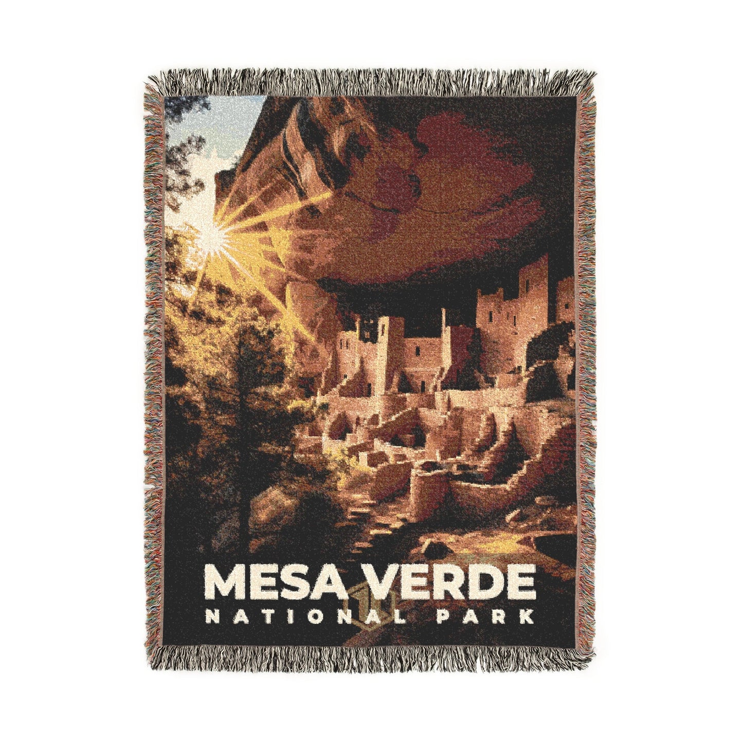 Mesa Verde National Park Woven Blanket | S10