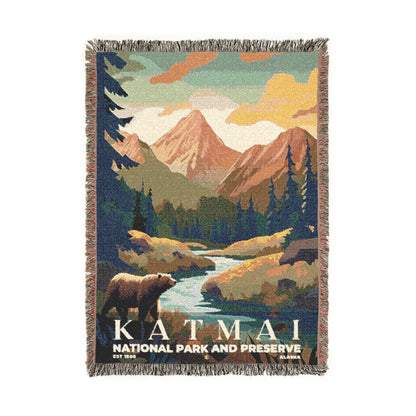 Katmai National Park Woven Blanket | S05