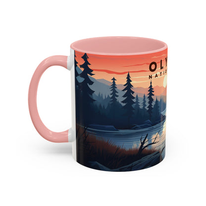 Olympic National Park Mug | Accent Coffee Mug (11, 15oz)