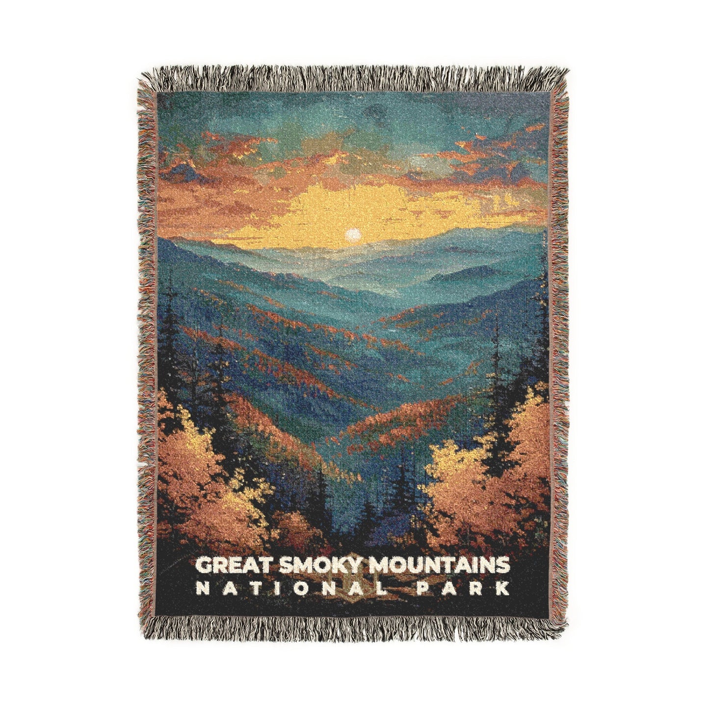 Great Smoky Mountains National Park Woven Blanket | S14