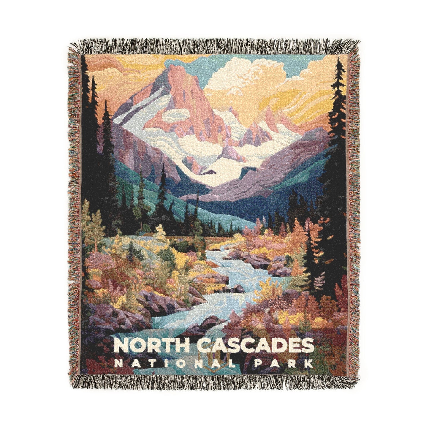 North Cascades National Park Woven Blanket | S09