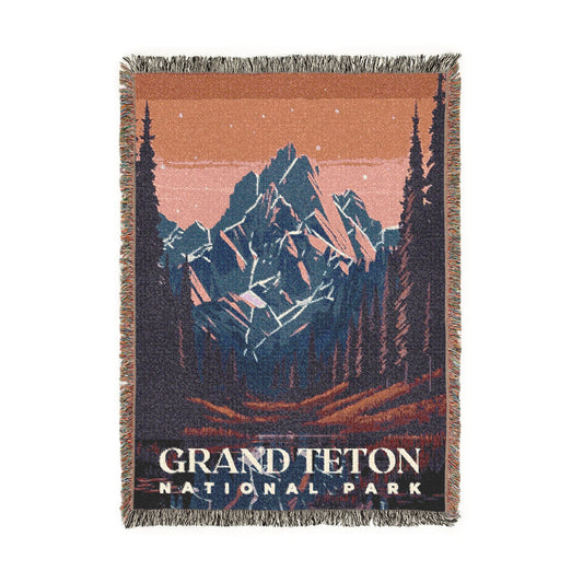 Grand Teton National Park Woven Blanket | S01