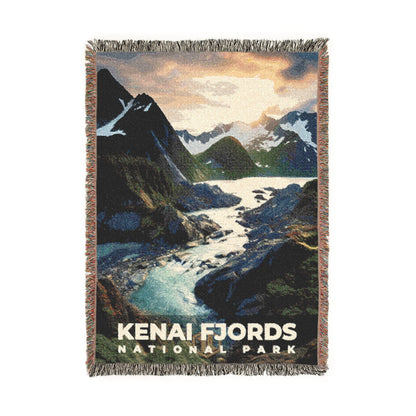 Kenai Fjords National Park Woven Blanket | S10