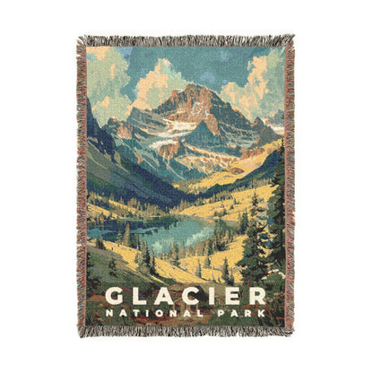 Glacier National Park Woven Blanket | S11