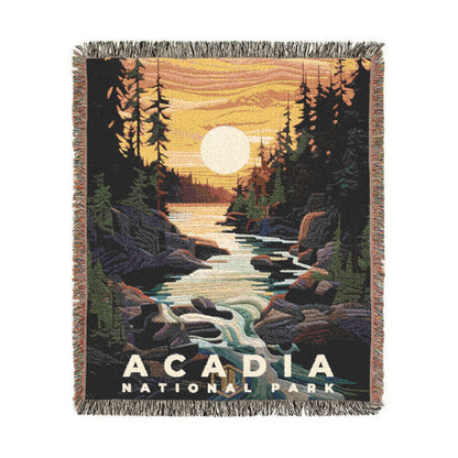 Acadia National Park Woven Blanket | S09