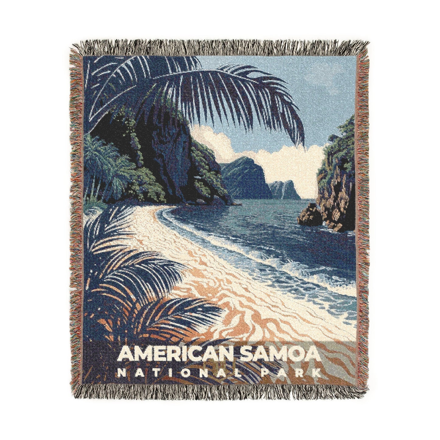 American Samoa National Park Woven Blanket | S19