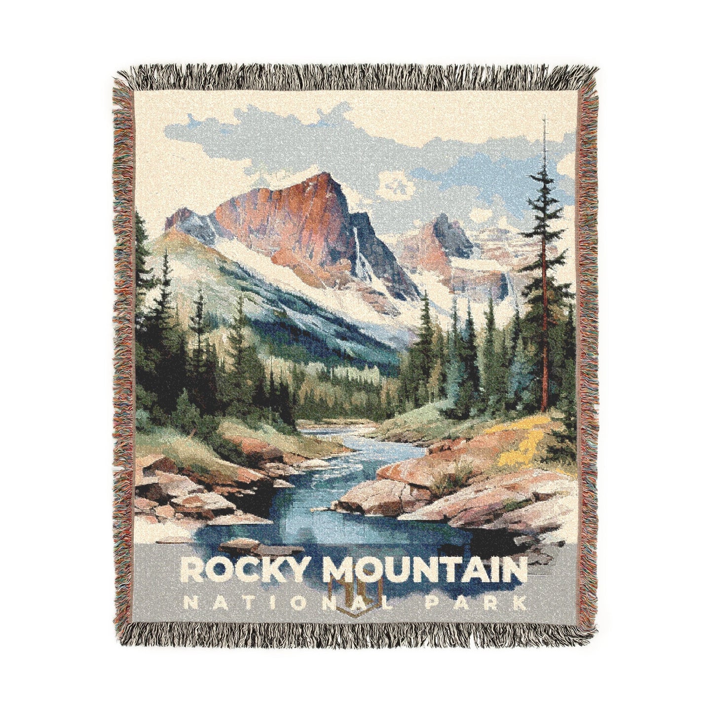 Rocky Mountain National Park Woven Blanket | S08