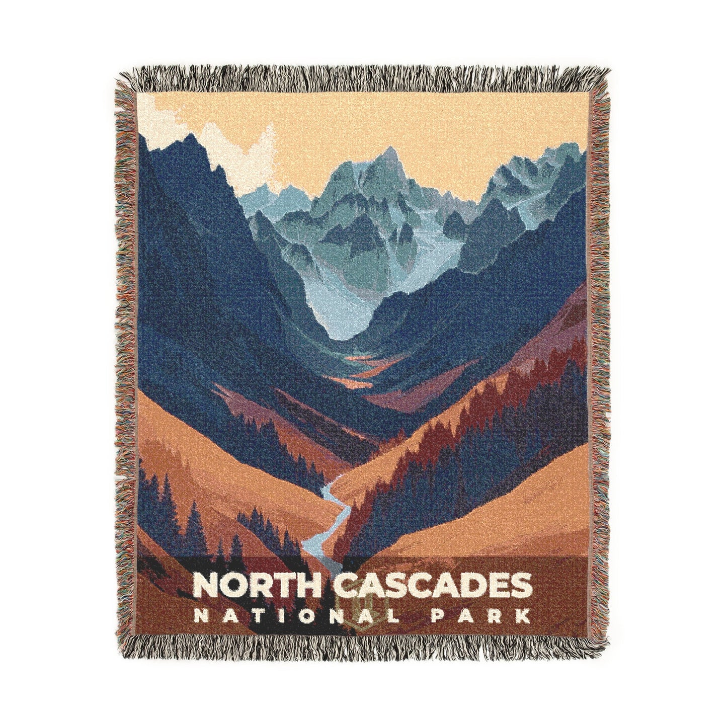 North Cascades National Park Woven Blanket | S20