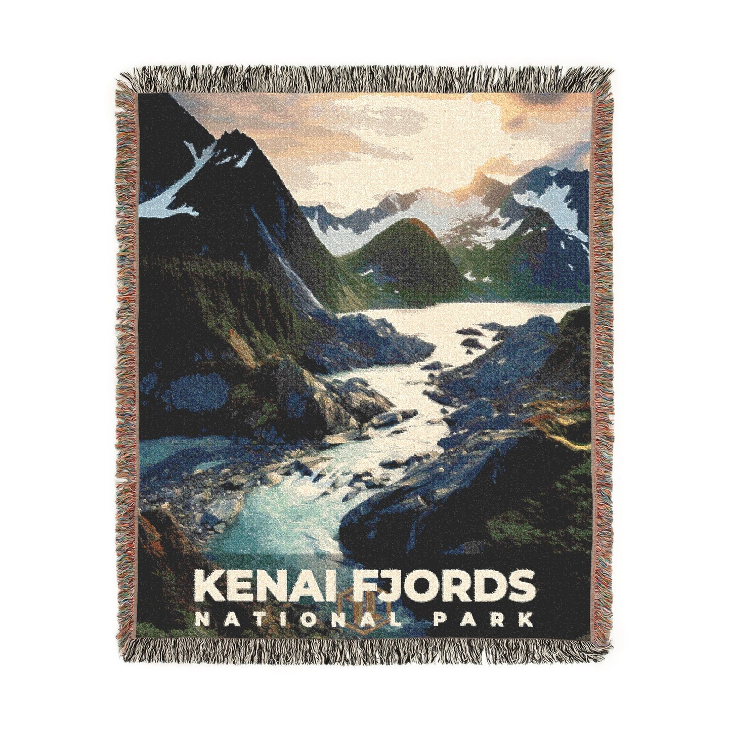 Kenai Fjords National Park Woven Blanket | S10