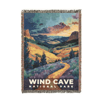 Wind Cave National Park Woven Blanket | S14