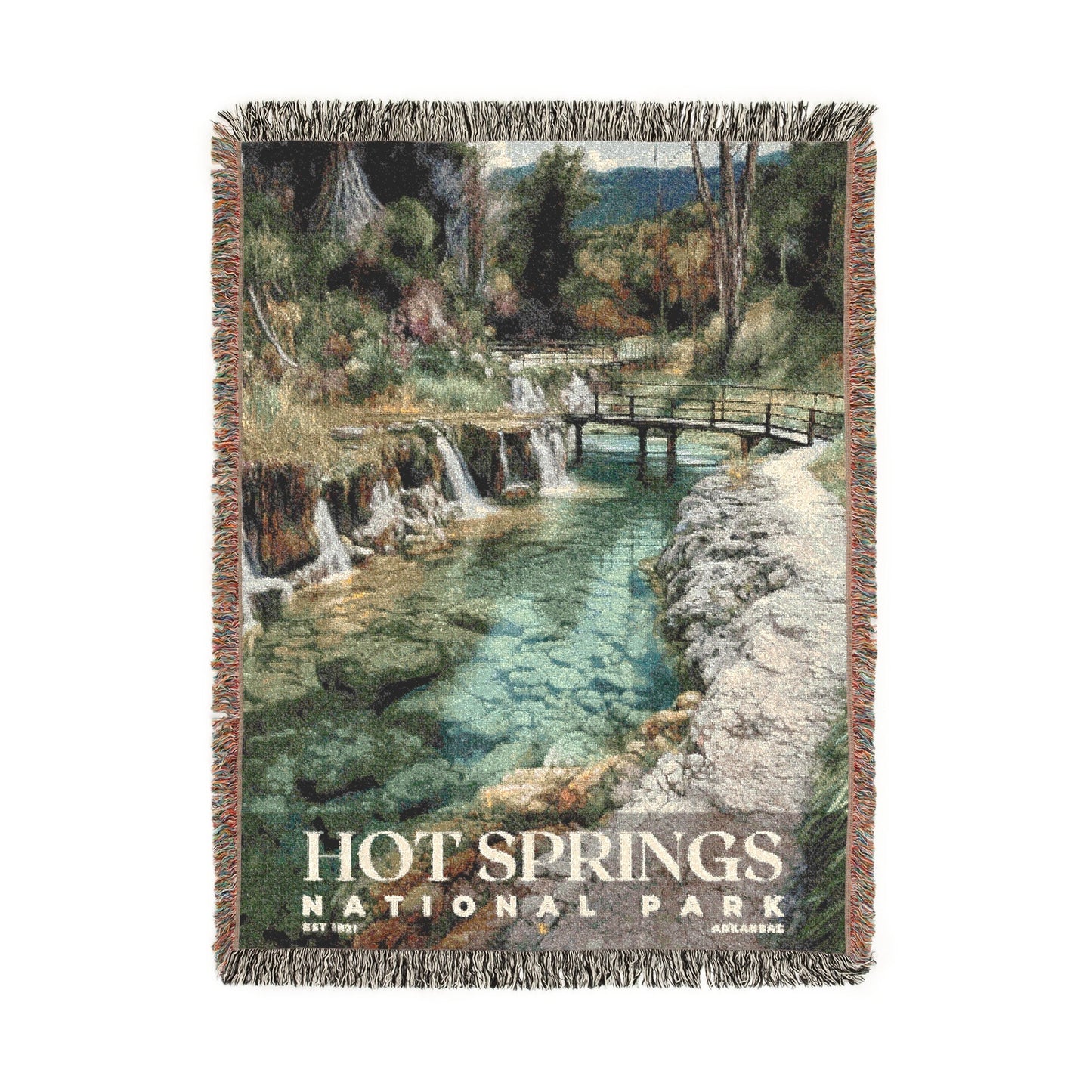 Hot Springs National Park Woven Blanket | S02