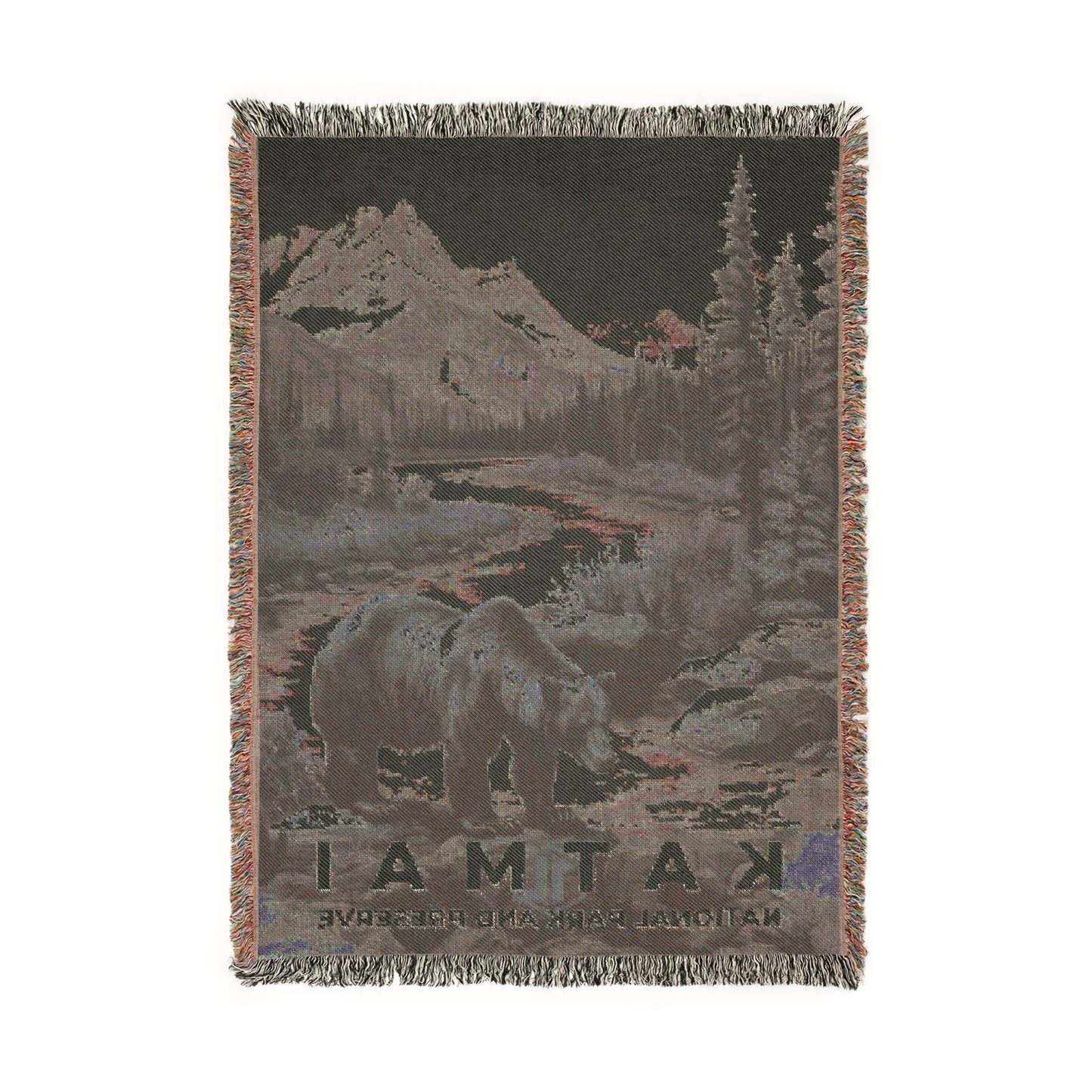Katmai National Park Woven Blanket | S17