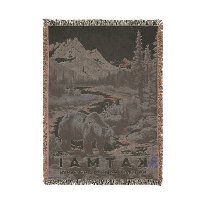 Katmai National Park Woven Blanket | S17