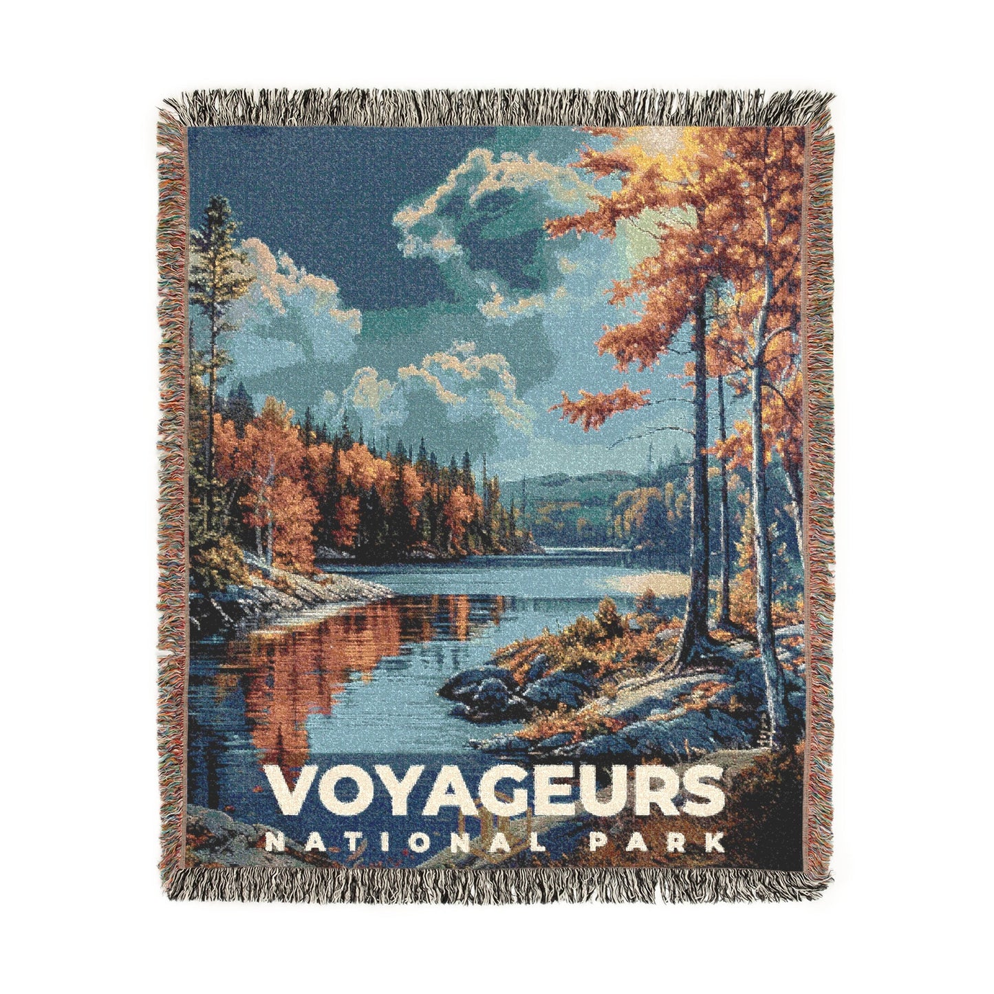 Voyageurs National Park Woven Blanket | S16