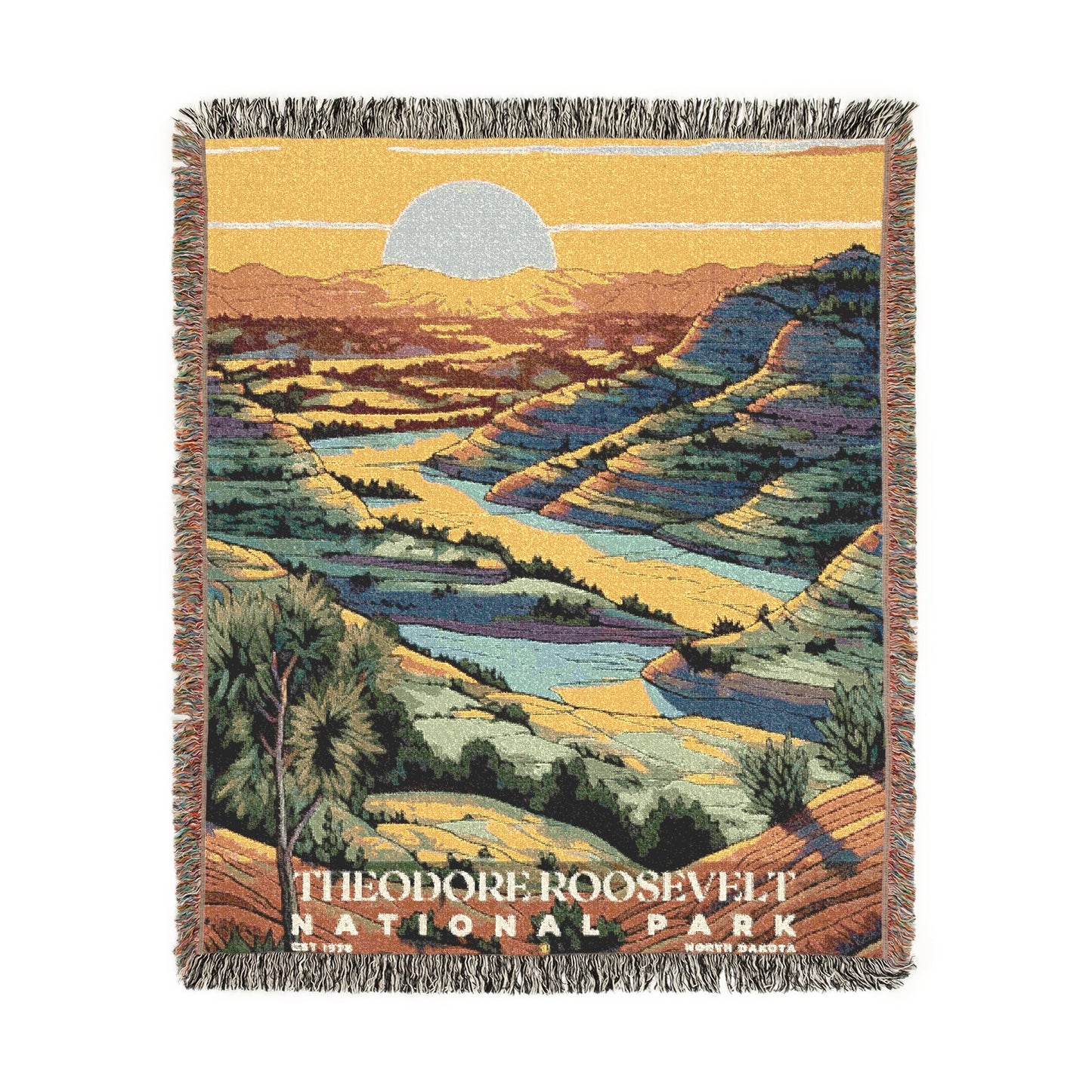Theodore Roosevelt National Park Woven Blanket | S02