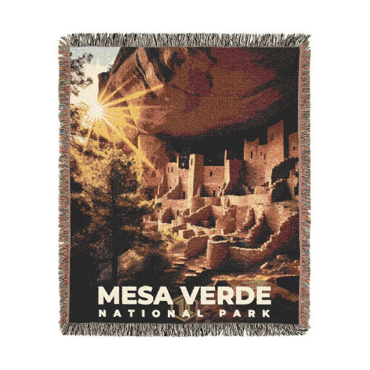 Mesa Verde National Park Woven Blanket | S10