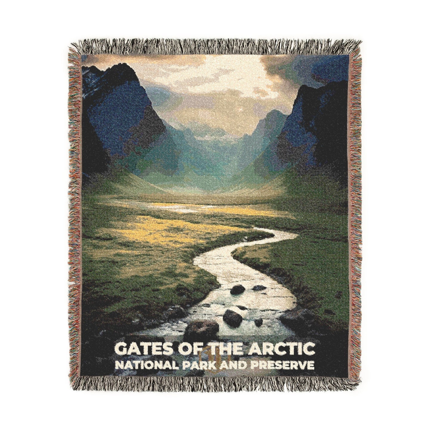 Gates of the Arctic National Park Woven Blanket | S10