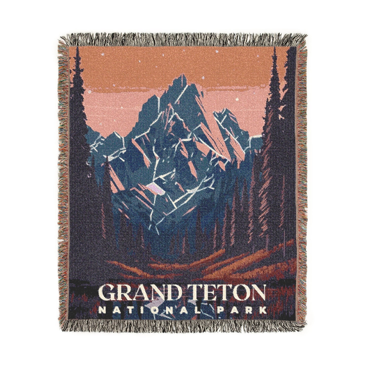 Grand Teton National Park Woven Blanket | S01