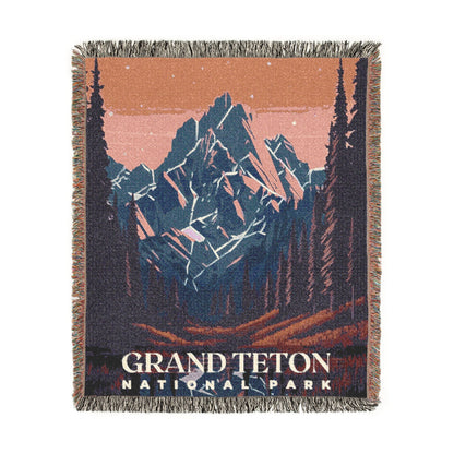 Grand Teton National Park Woven Blanket | S01