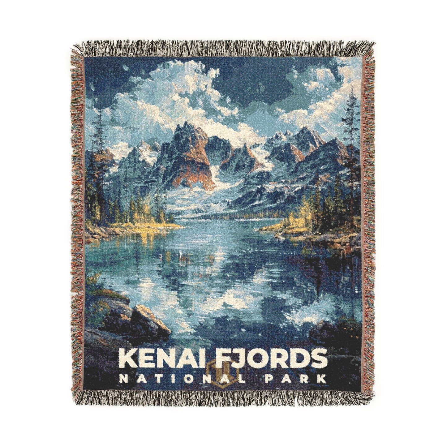 Kenai Fjords National Park Woven Blanket | S14