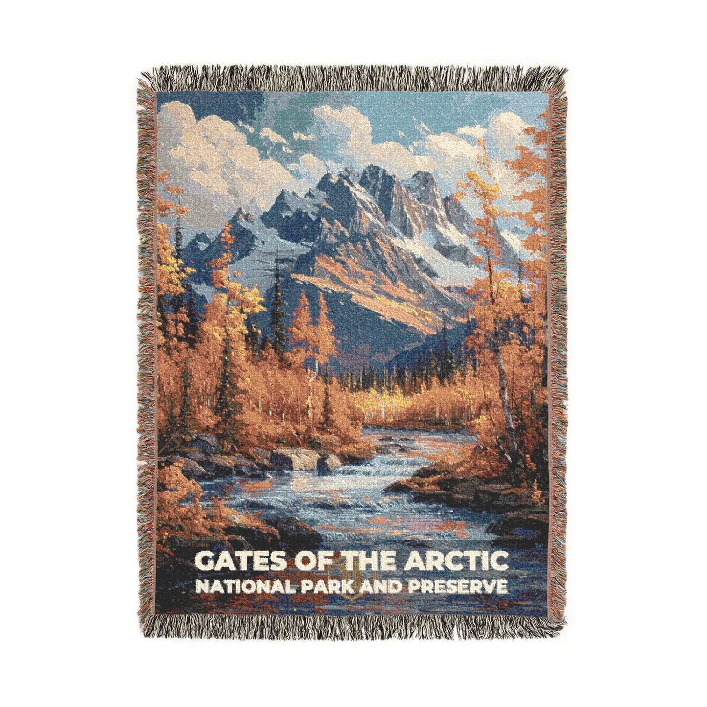 Gates of the Arctic National Park Woven Blanket | S14