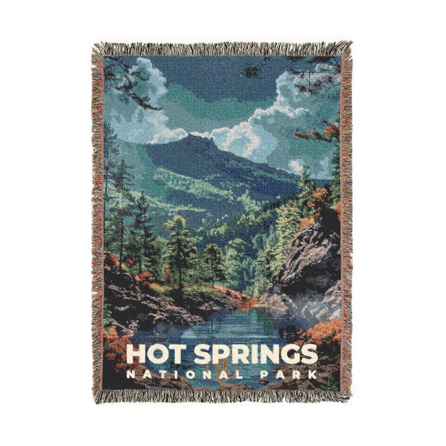 Hot Springs National Park Woven Blanket | S16